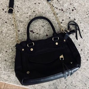 Steve Madden black and gold Purse